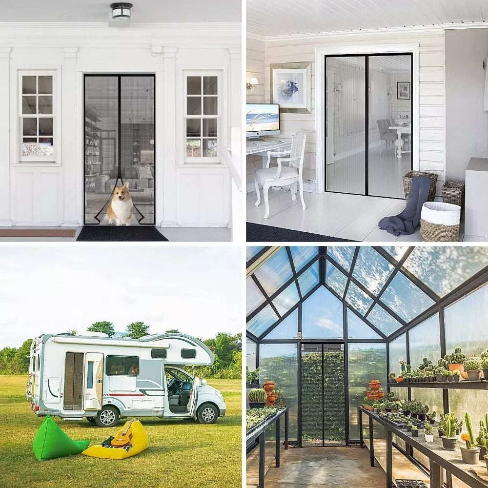 Магнетна завеса за врата против комарци