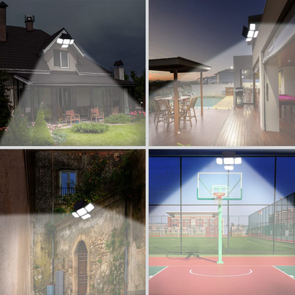 4 Глави Широкоаголни Безбедносни Сензорни LED Светлa