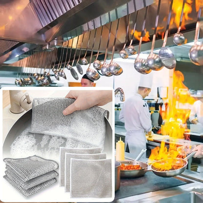 Челична двослојна крпа за садови 20прч