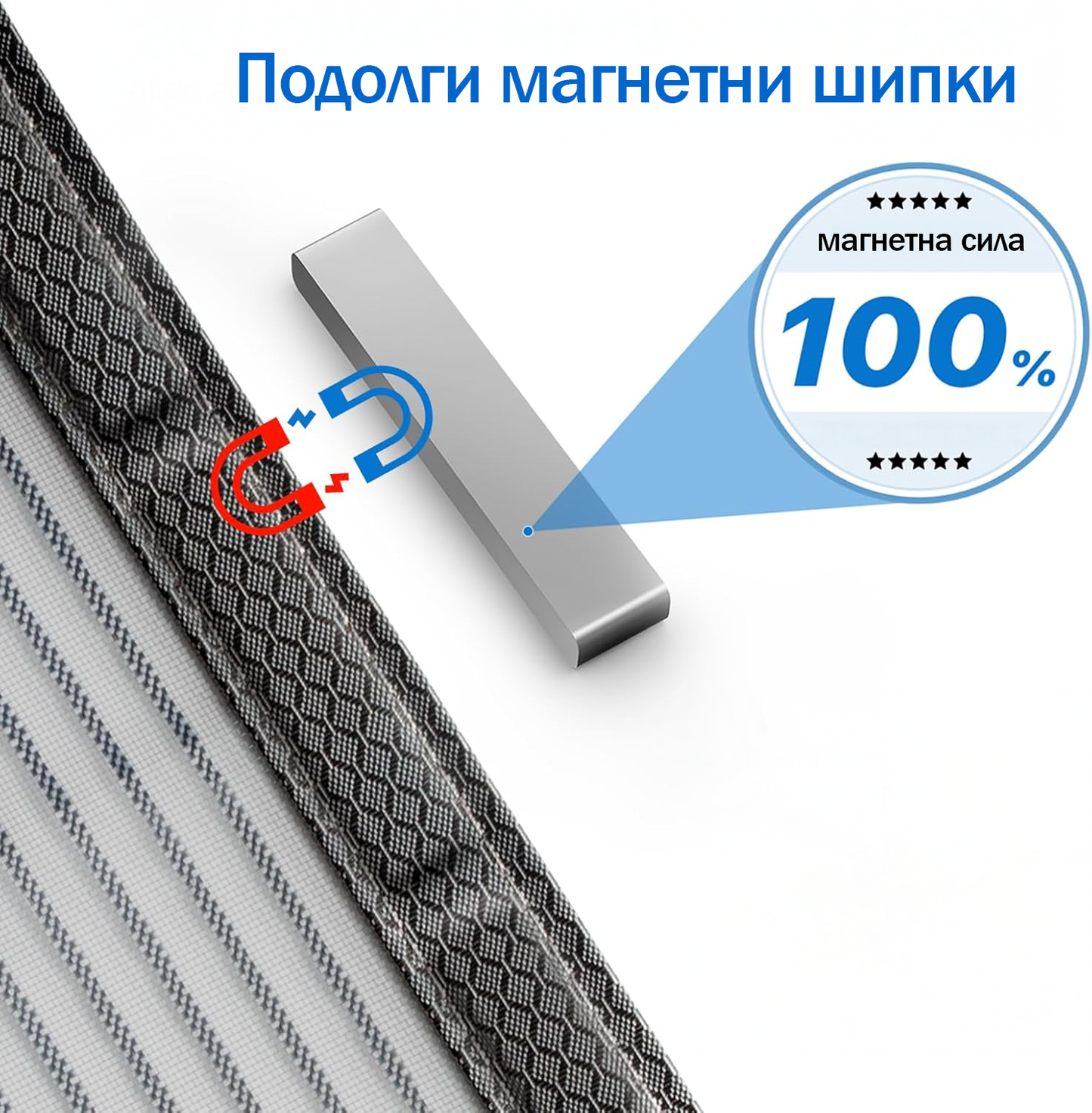 Магнетна завеса за врата против комарци