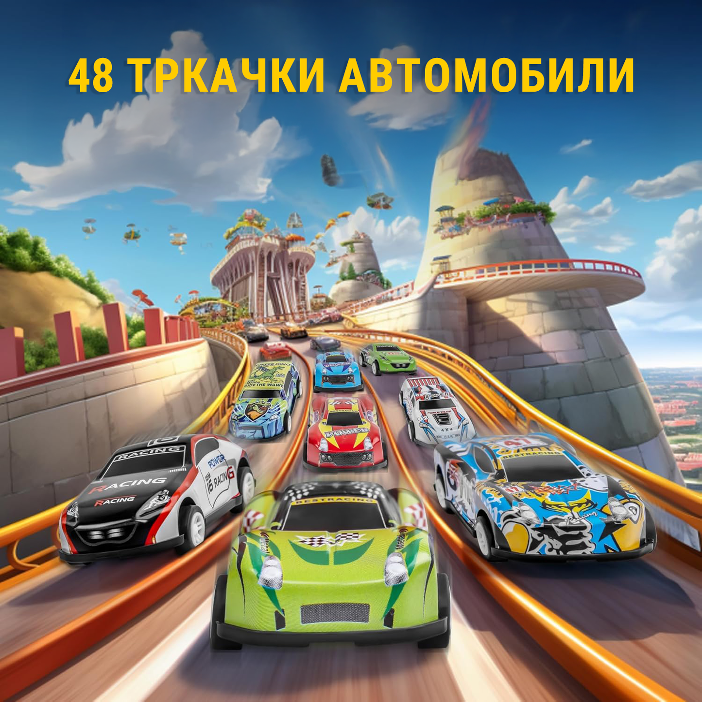 48прч Алуминиумски автомобили - Луксузна подарочна кутија