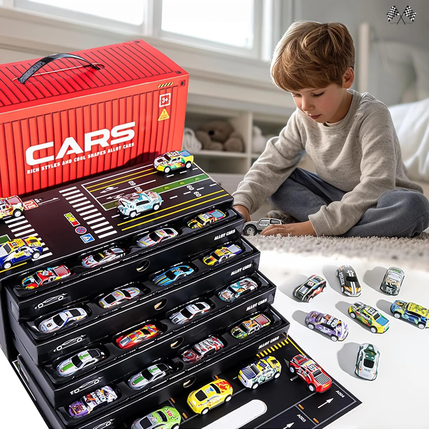 48прч Алуминиумски автомобили - Луксузна подарочна кутија