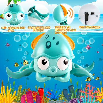 Танцувачки Октопод Со Музика и ЛЕД Светла