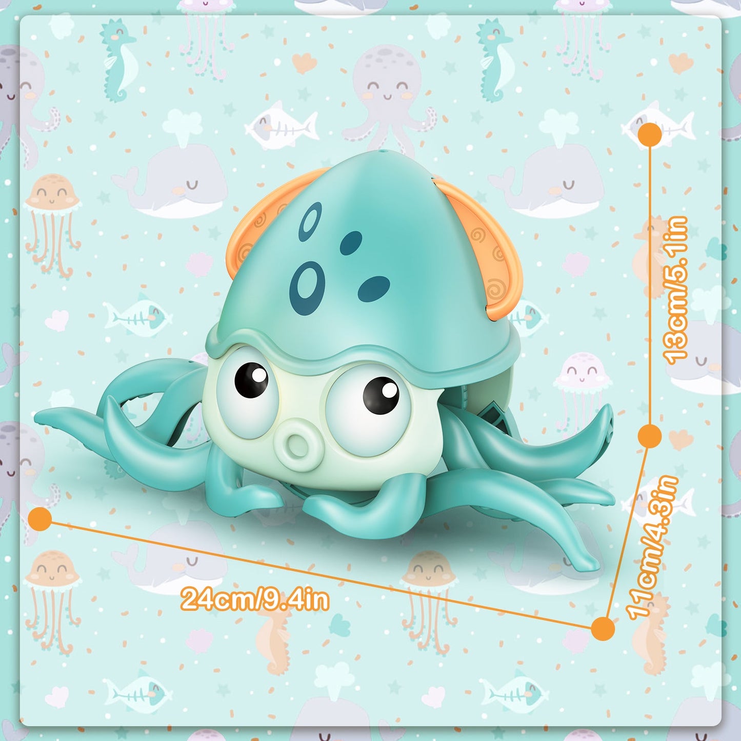 Танцувачки Октопод Со Музика и ЛЕД Светла