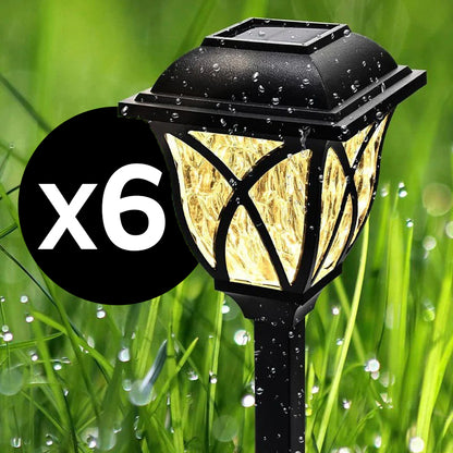 6 прч Соларни Светилки За Тревник